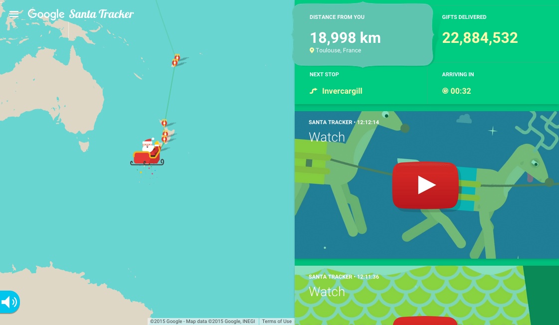 Google's Santa Tracker