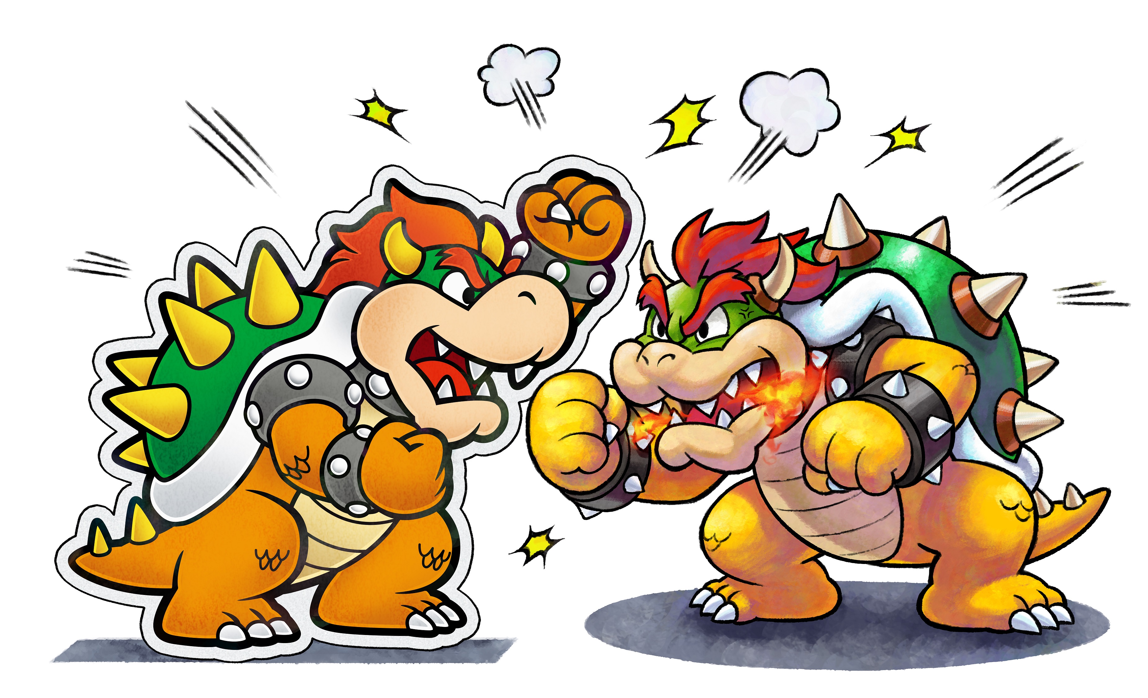 Bower meet...Paper Bowser. Get ready for these two to fight...a bunch