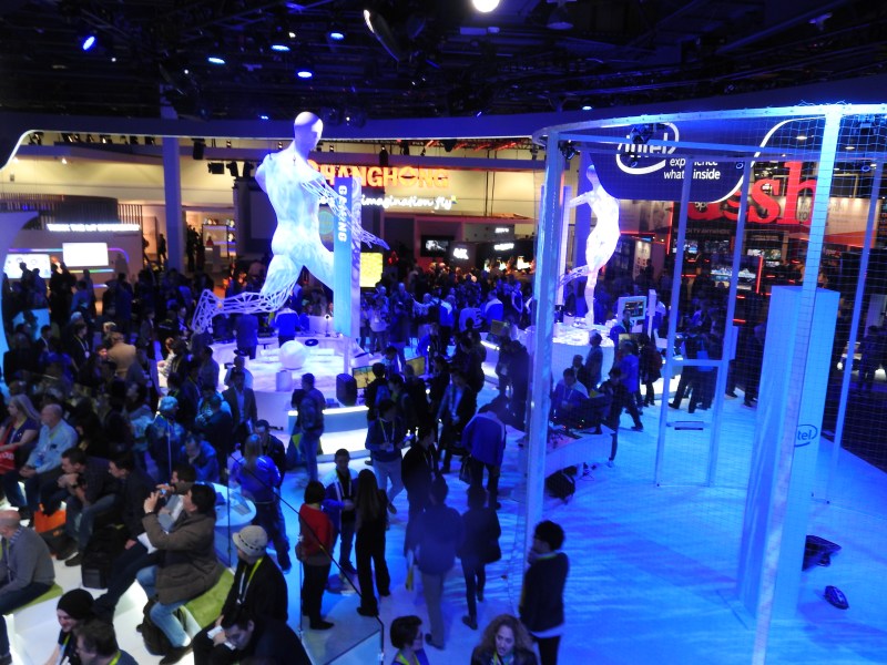 Intel's booth at CES 2016.