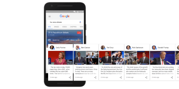 Google experiments with showing content from U.S. presidential candidates directly in search results