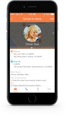 HopSkipDrive Mobile App 1