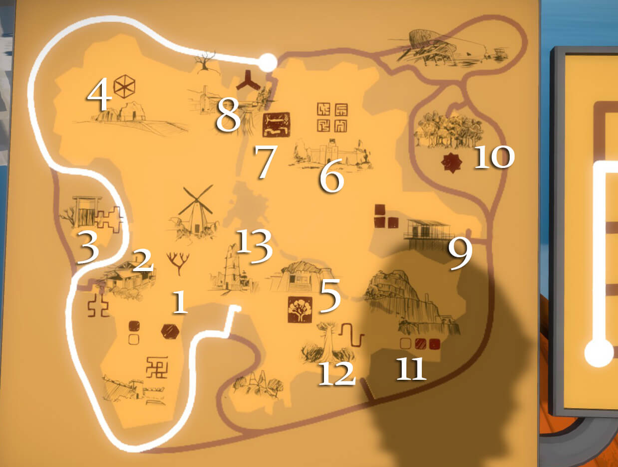The Witness map key new