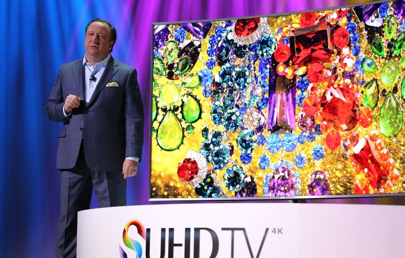 Samsung TV at CES 2015.