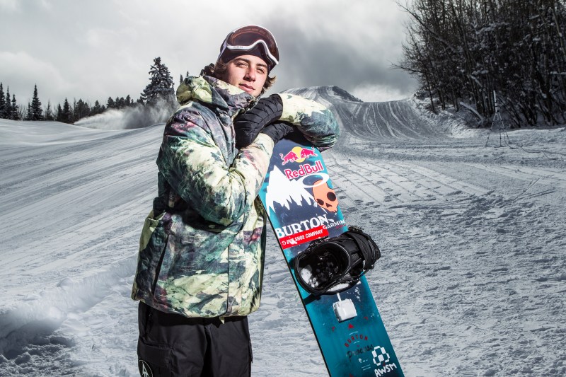 Snowboarder Mark McMorris has an Intel Curie module on his board.