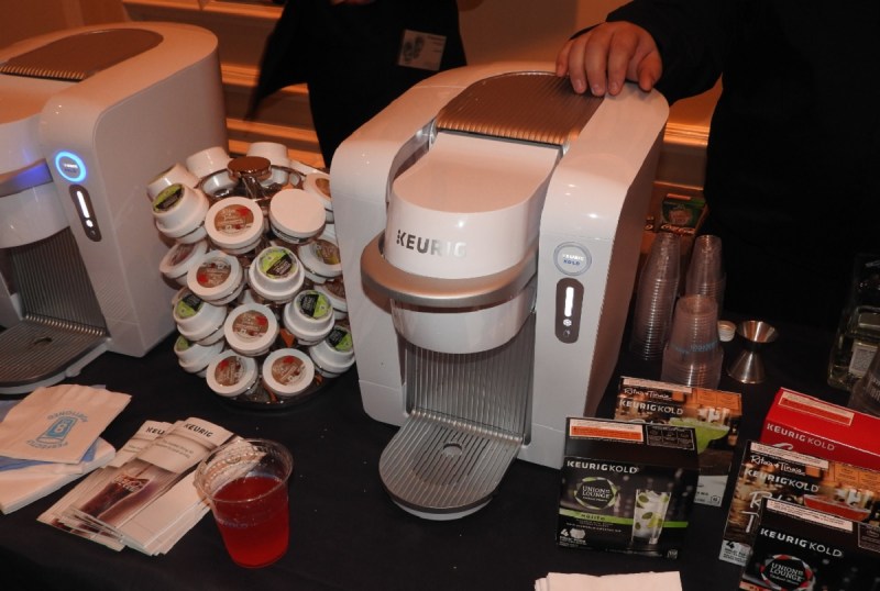 Keurig Kold machine makes cold drinks from pods.
