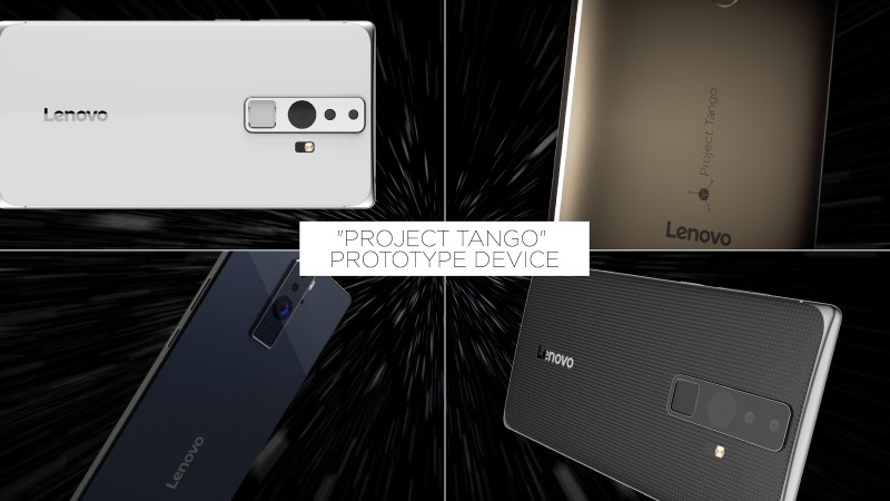 A Lenovo smartphone model that uses Google's Project Tango.