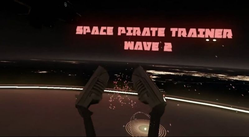 Space Pirate Trainer is like an unending wave attack simulator.
