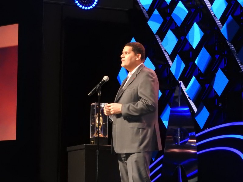 Reggie Fils-Aime of Nintendo of America at the DICE Awards.