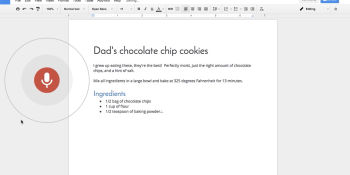 Google Docs now lets you edit and format text using your voice