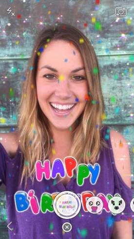 Snapchat Birthday Lens 2