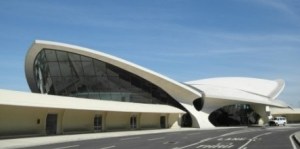 Designed by Eero Saarinen, the TWA Flight Center opened in 1962 at New York's John F. Kennedy International Airport.