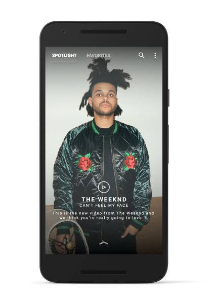 Vevo's new Android app. 