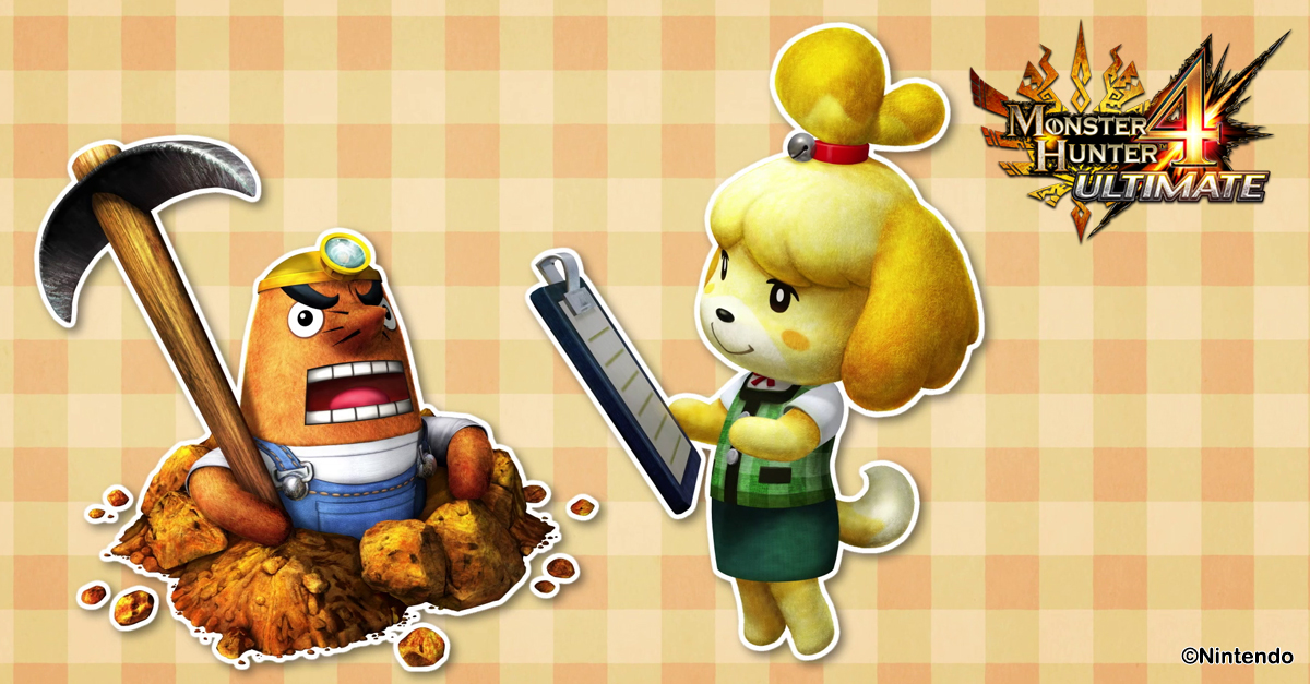 Free DLC -- like Mr. Resetti and Isabelle from Animal Crossing -- continued monthly from MH4U's release in February until November. 