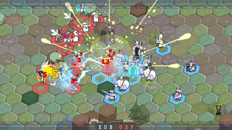 Pit People can have a frenzy of action with enough enemies on the map.