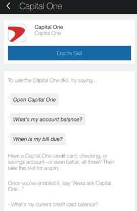 Capital One: Alexa