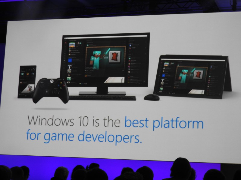 Microsoft says Windows 10 is open, and the best platform for game makers.