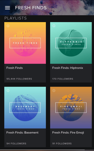 Fresh Finds - Spotify