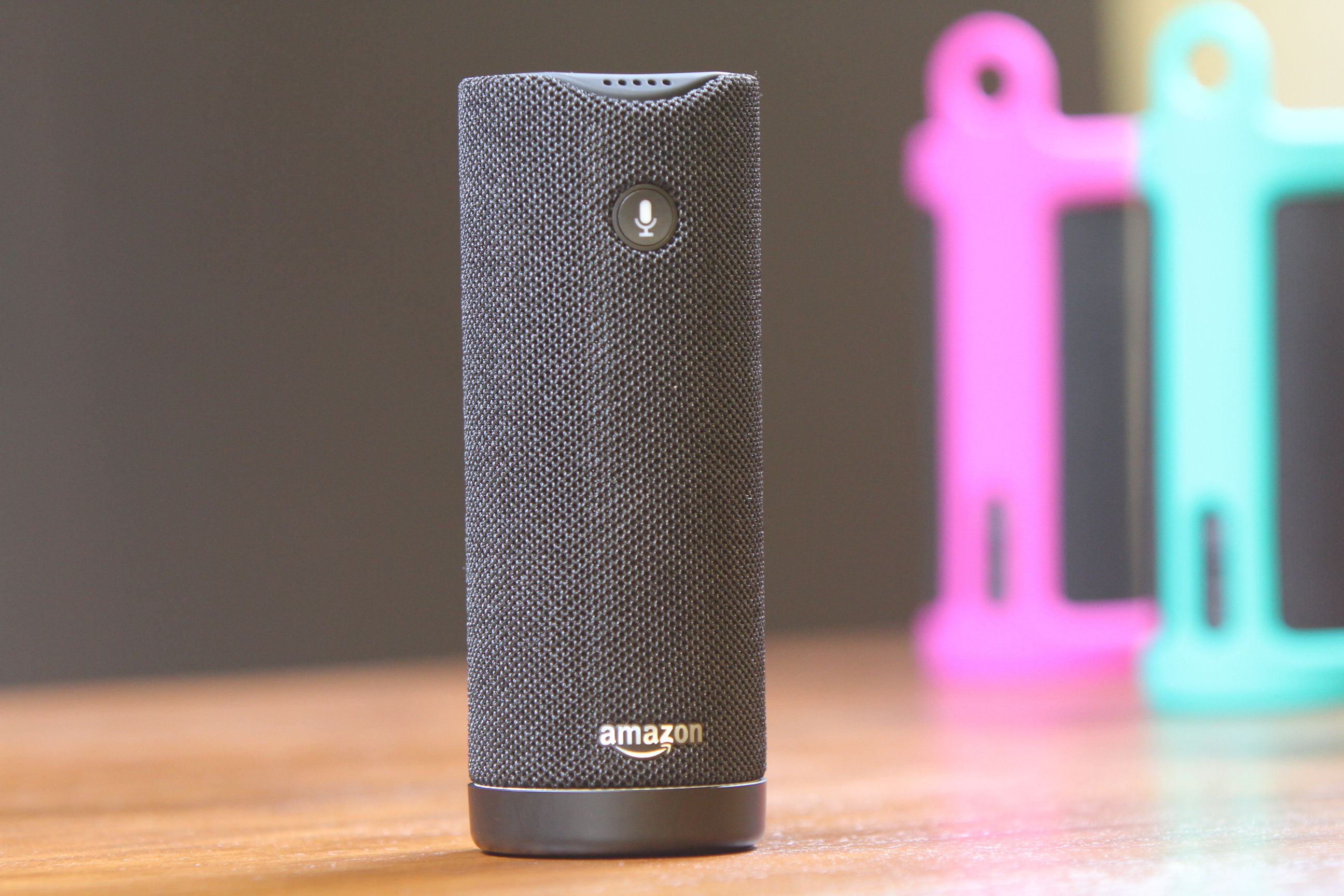 Amazon Tap: A smaller Echo device that's portable and Alexa-enabled.