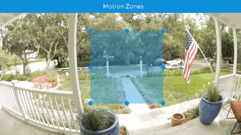 Configurable motion-detection zones
