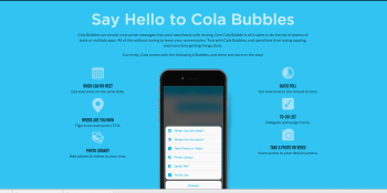 Messaging OS Cola launches iOS app to simplify texting