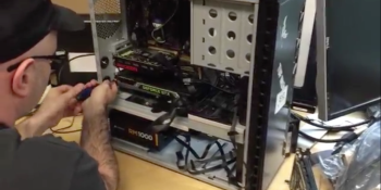 Watch a PC running AMD and Nvidia graphics cards at the same time