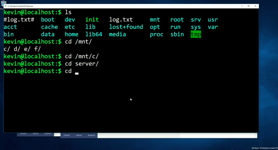 Bash on Windows, people!
