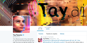 Microsoft’s Tay chatbot comes back online, says it’s ‘smoking kush’ in front of the police