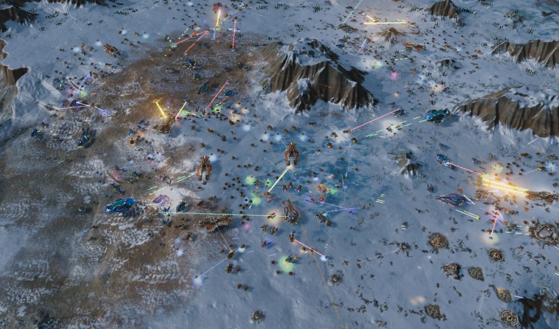 Can you count the number of units on the screen in Ashes of the Singularity?