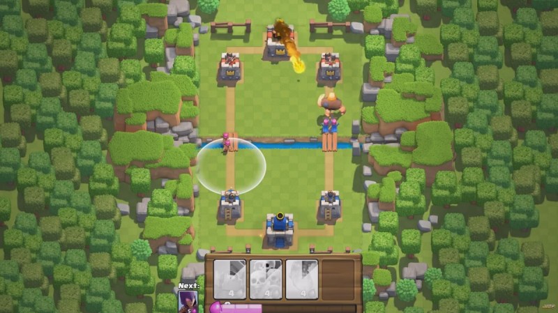 Clash Royale is a very simple real-time strategy game with Clash of Clans characters.