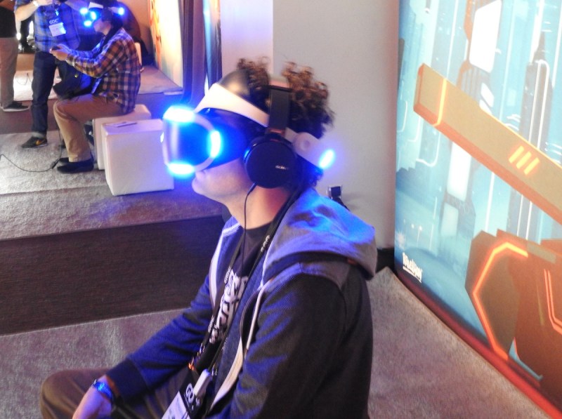 PlayStation VR demo at the GDC.
