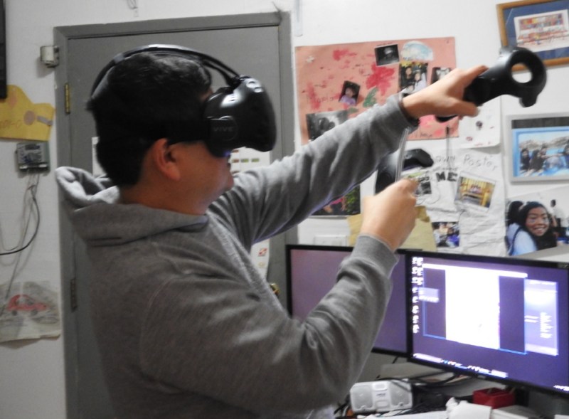 Experiencing the HTC Vive Pre.