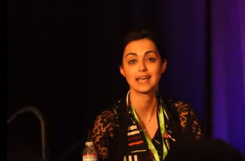 Romana Ramzan at GDC panel on Muslims in games.