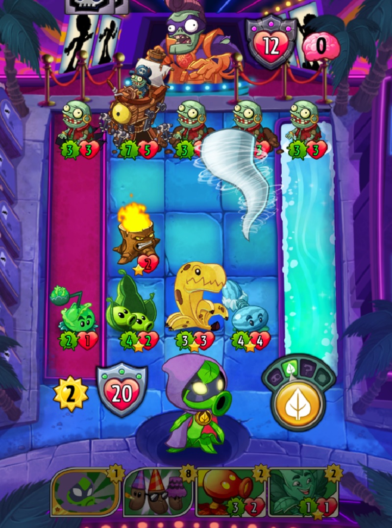 You have to fight in familiar lanes in Plants vs Zombies Heroes from EA.