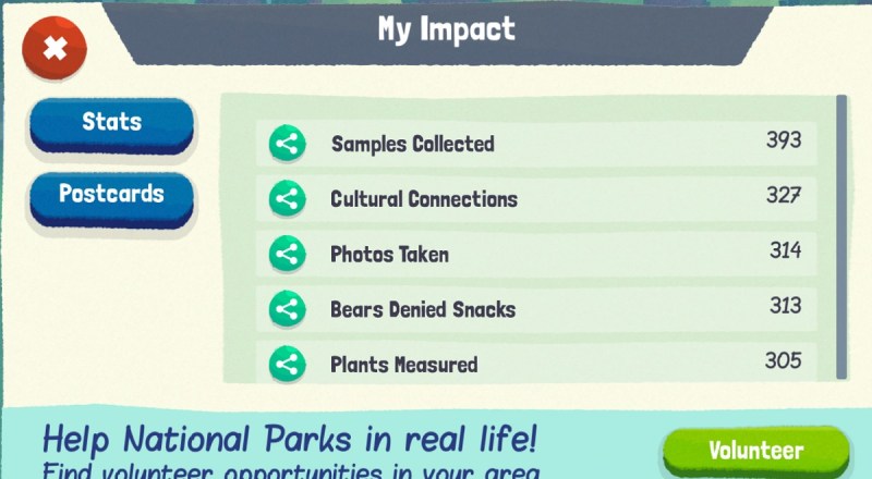 You can see the results of your efforts in Save the Park. 