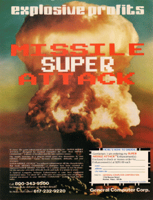 An ad for Super Missile Attack.