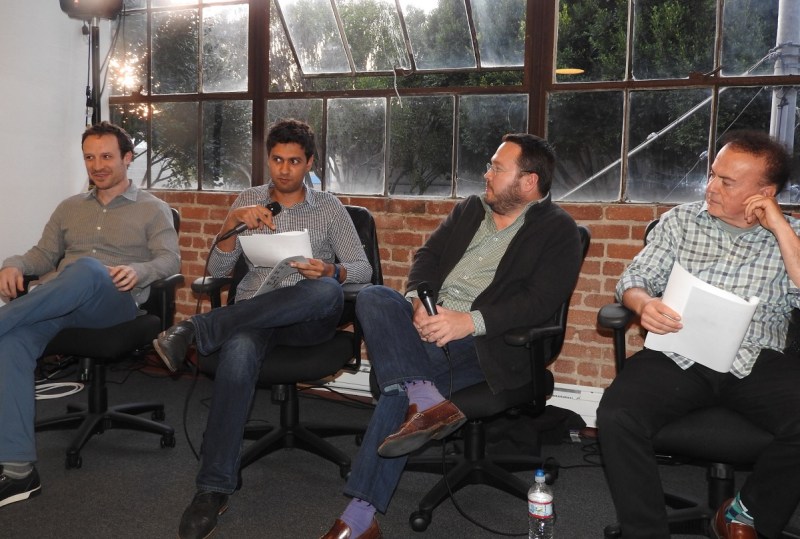 VR investors Greg Castle (left to right), Amitt Mahajan, Jeff Wasson, and Marco DeMiroz.