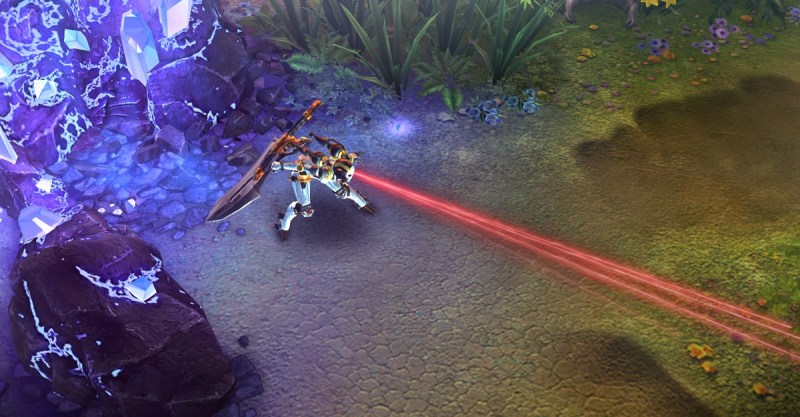 Vainglory's engine allows for cool close-ups of game characters.