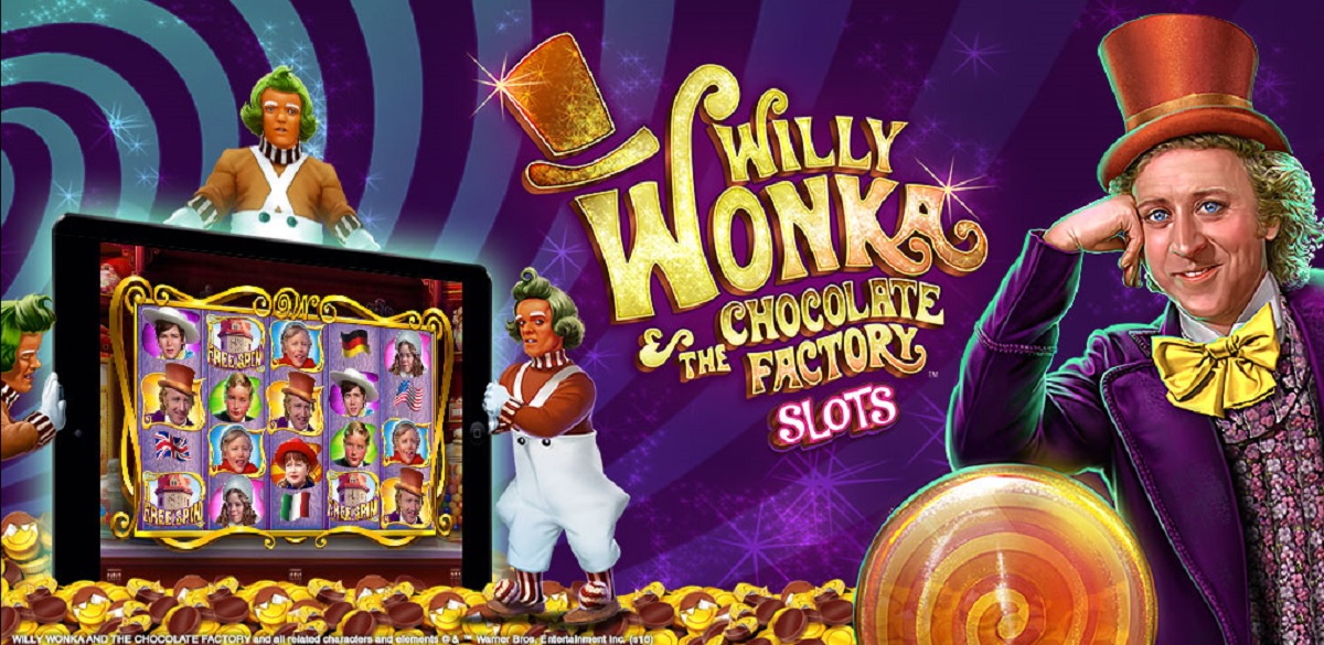 Willy Wonka social casino slots game.