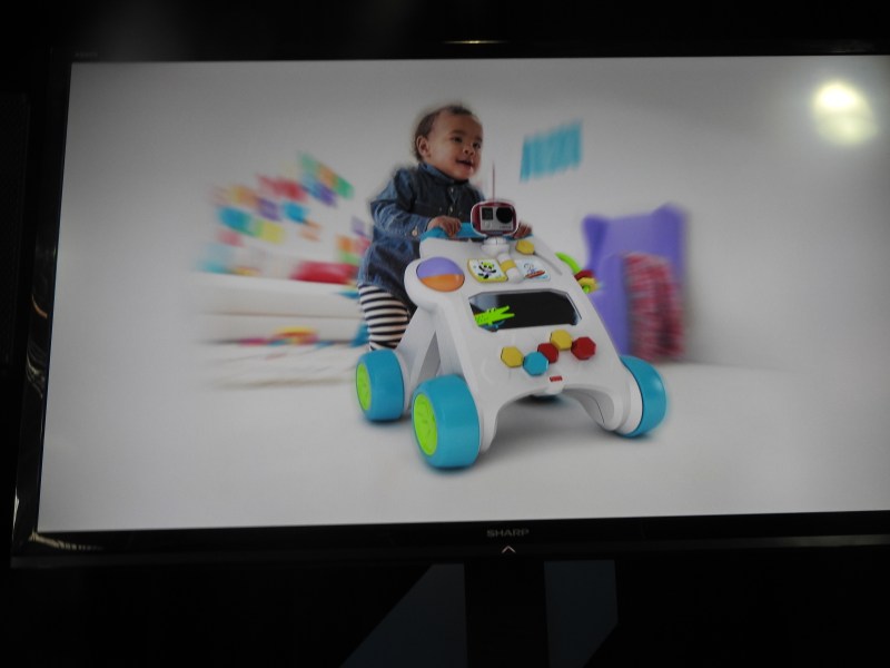 Fisher-Price has built baby-proof camera mounts for GoPro devices.