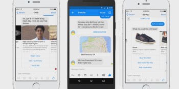 Facebook Messenger’s ‘rich bubbles’ make dumb bots usable