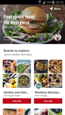 Pinterest Featured Collection Board (UK)