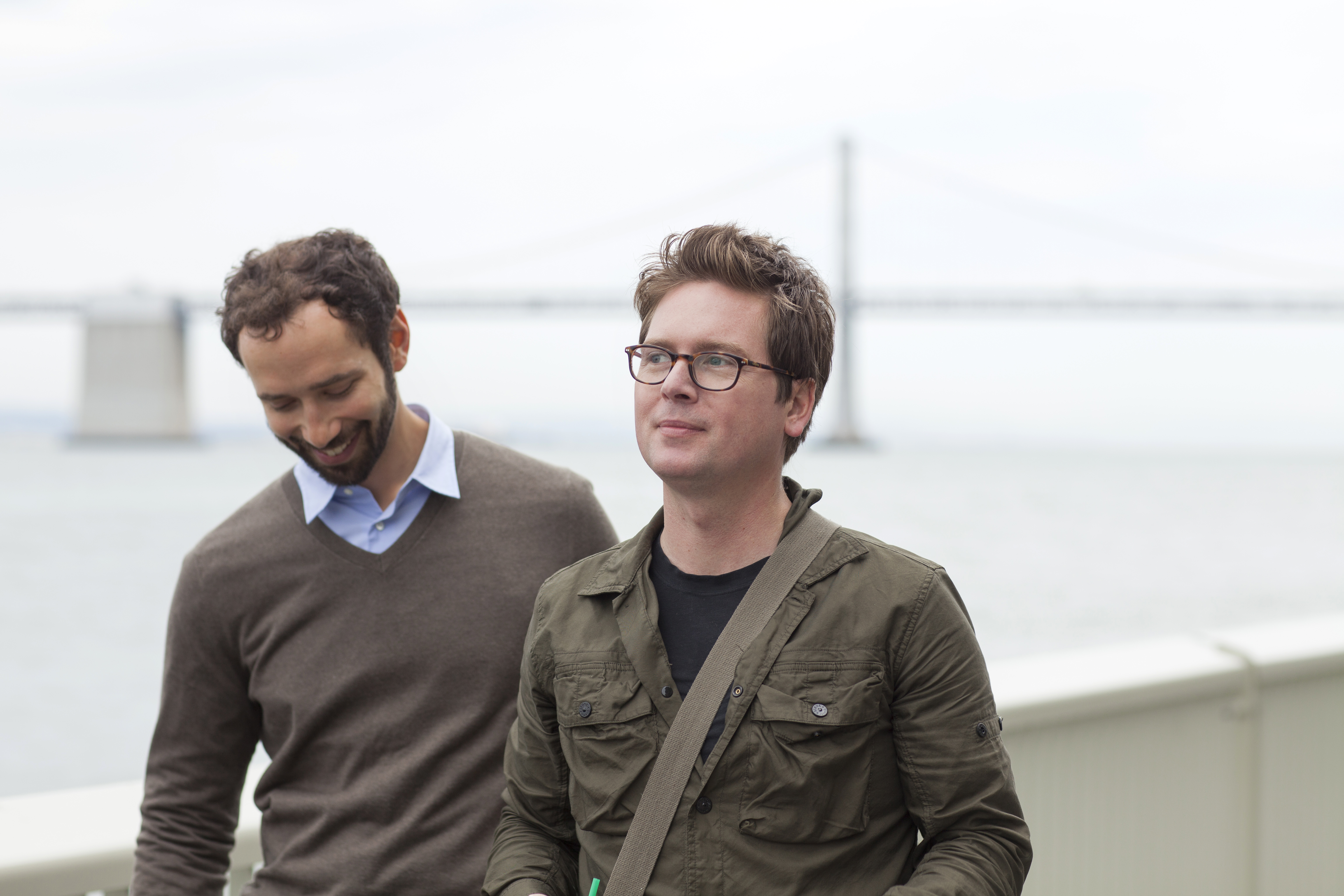 Jelly cofounders Ben Finkel (left) and Biz Stone (right)