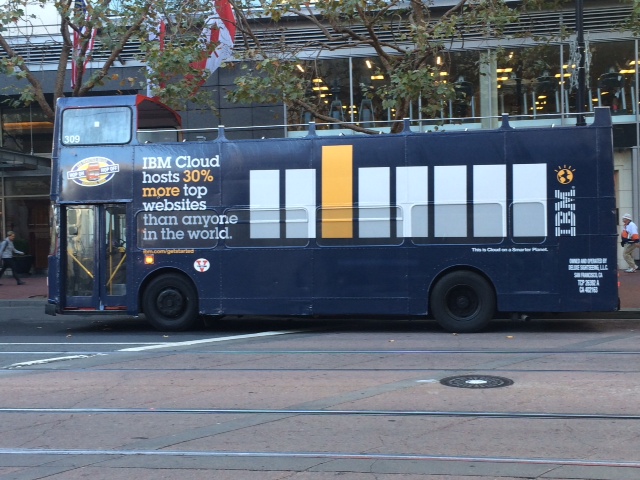 An IBM ad displayed in San Francisco in 2013.