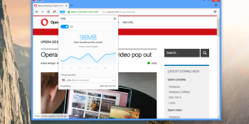 Opera bakes a free, unlimited VPN directly into its desktop browser
