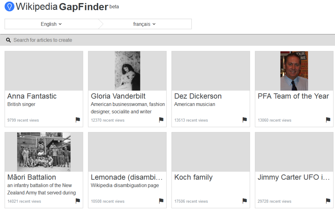 Wikipedia GapFinder (Beta)