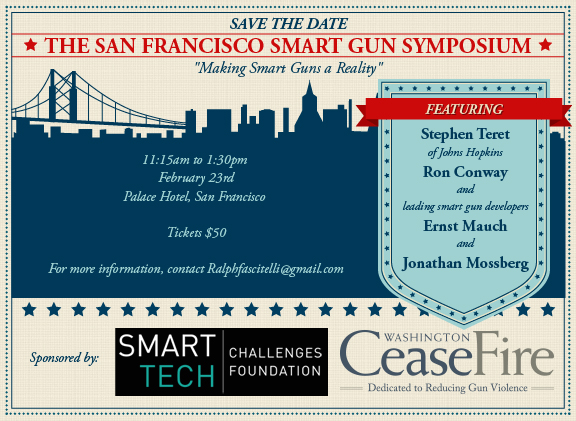 A smart gun event was held in San Francisco on February 23, 2016.
