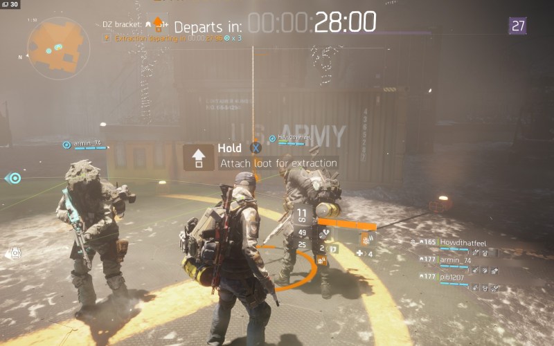 The Division: Dark Zone extraction