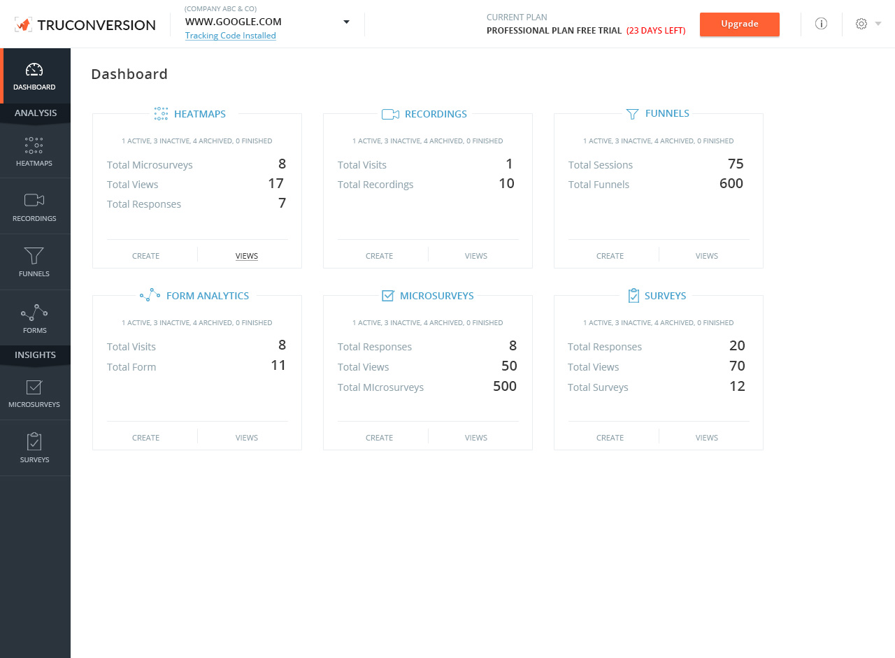 TruConversion-dashboard