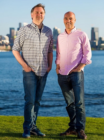 Loook founders John Howard (left) and Sebastien Motte.