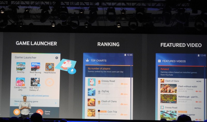 Samsung's user interface will help games take off better.